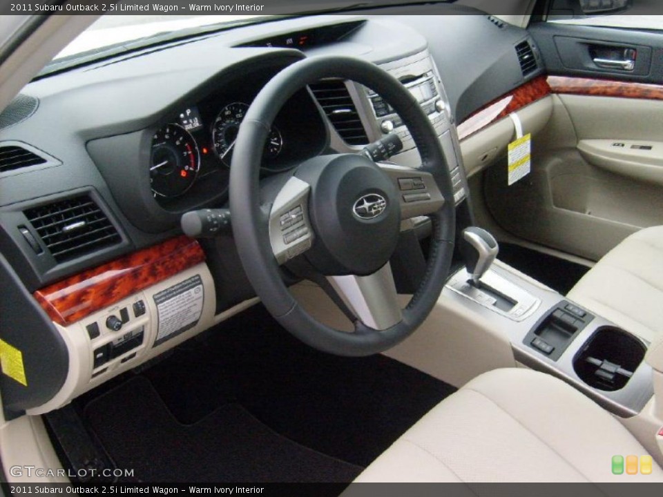 Warm Ivory Interior Prime Interior for the 2011 Subaru Outback 2.5i Limited Wagon #46879490