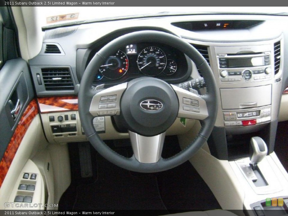 Warm Ivory Interior Dashboard for the 2011 Subaru Outback 2.5i Limited Wagon #46879538