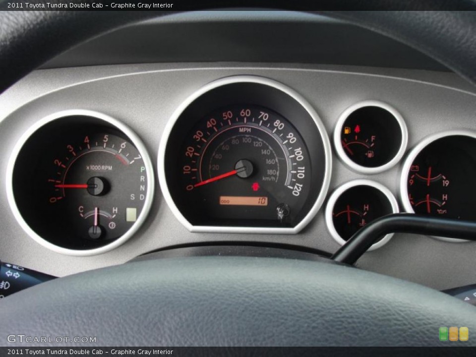 Graphite Gray Interior Gauges for the 2011 Toyota Tundra Double Cab #46880213