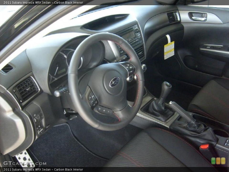 Carbon Black Interior Photo for the 2011 Subaru Impreza WRX Sedan #46880381