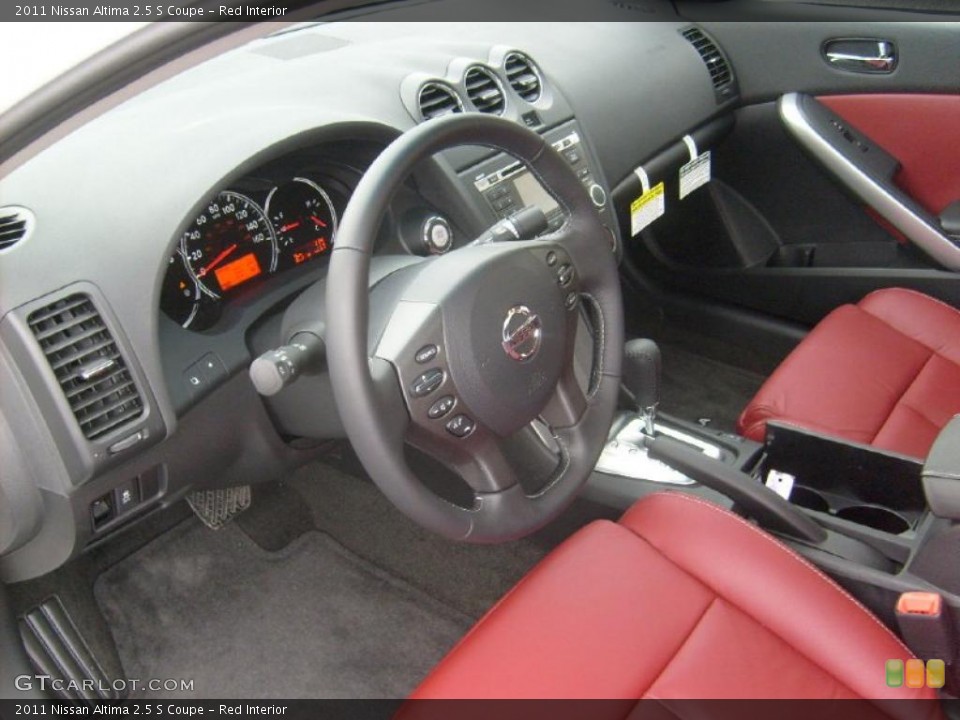 Red 2011 Nissan Altima Interiors