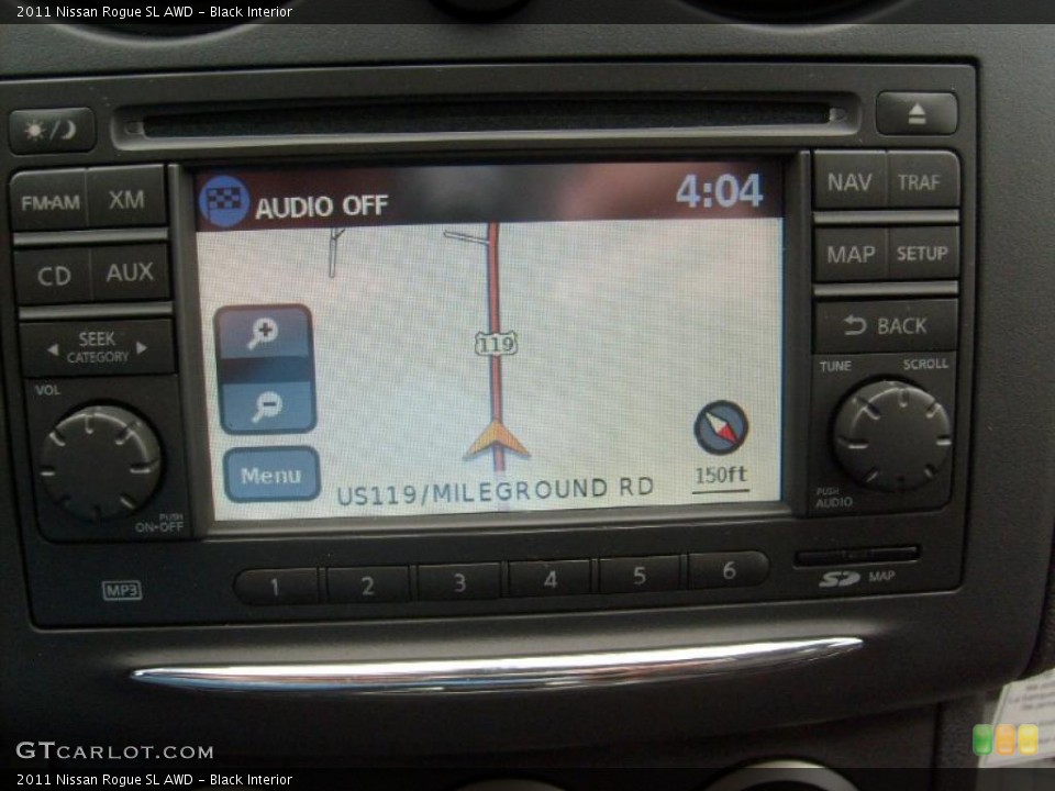 Black Interior Navigation for the 2011 Nissan Rogue SL AWD #46880852