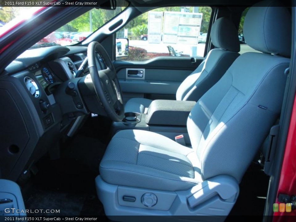 Steel Gray Interior Photo for the 2011 Ford F150 XLT SuperCab #46880870