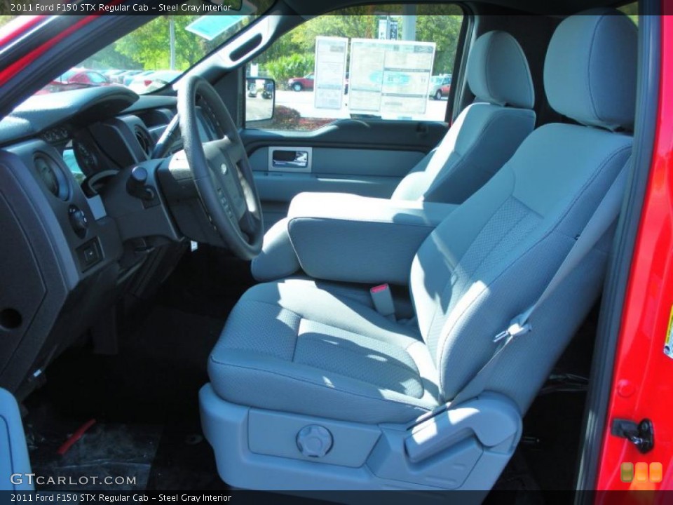Steel Gray Interior Photo for the 2011 Ford F150 STX Regular Cab #46881233