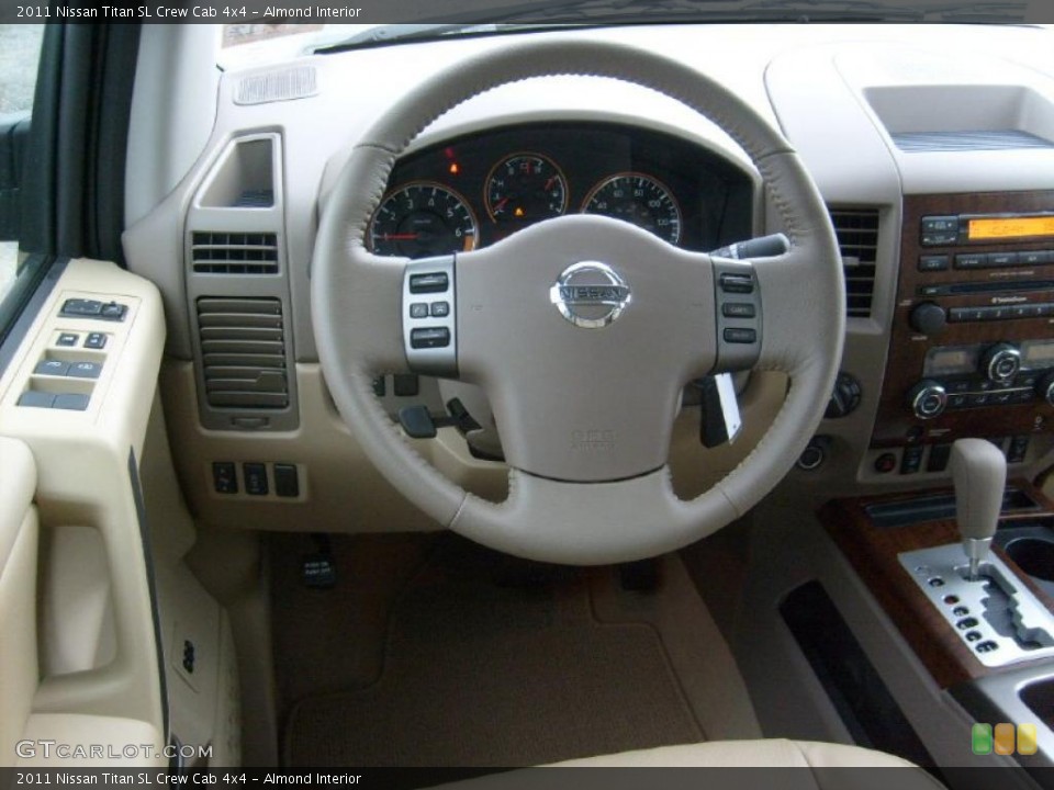 Almond Interior Steering Wheel for the 2011 Nissan Titan SL Crew Cab 4x4 #46881746
