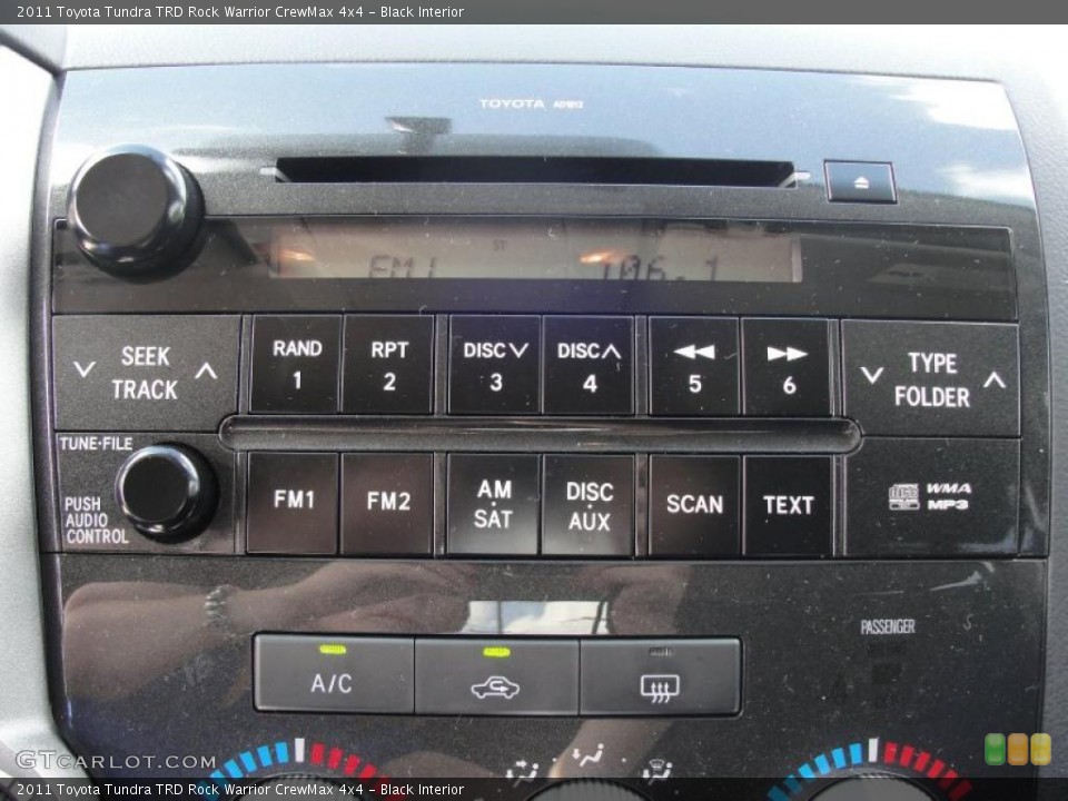 Black Interior Controls for the 2011 Toyota Tundra TRD Rock Warrior CrewMax 4x4 #46882337