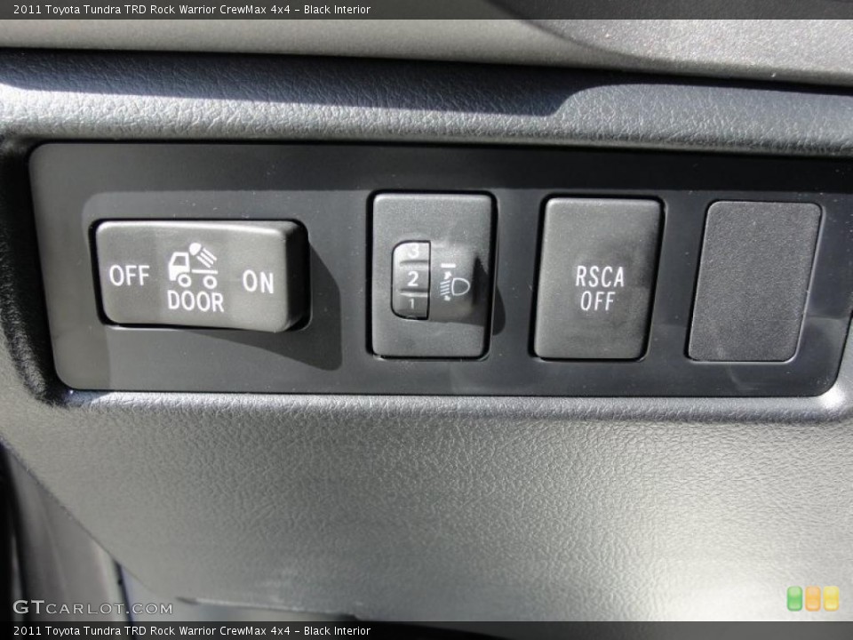 Black Interior Controls for the 2011 Toyota Tundra TRD Rock Warrior CrewMax 4x4 #46882463
