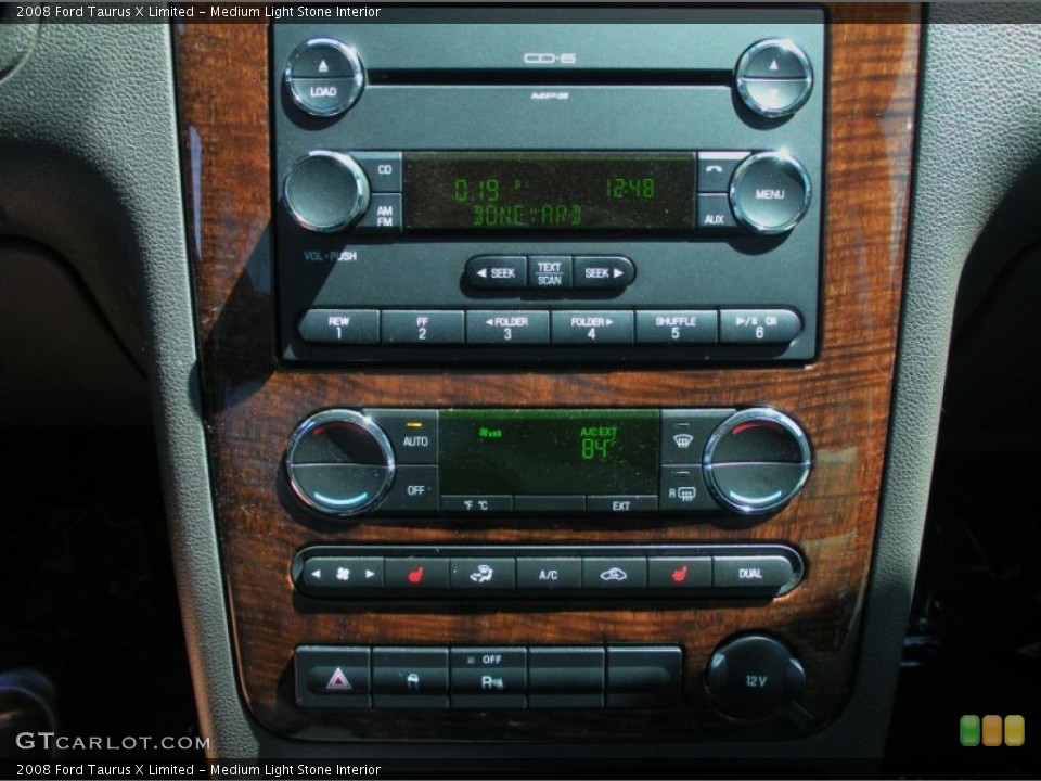 Medium Light Stone Interior Controls for the 2008 Ford Taurus X Limited #46882832