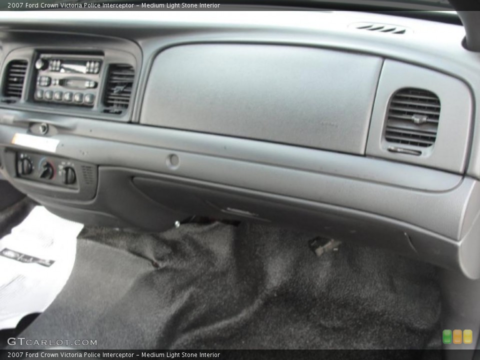 Medium Light Stone Interior Dashboard for the 2007 Ford Crown Victoria Police Interceptor #46884086