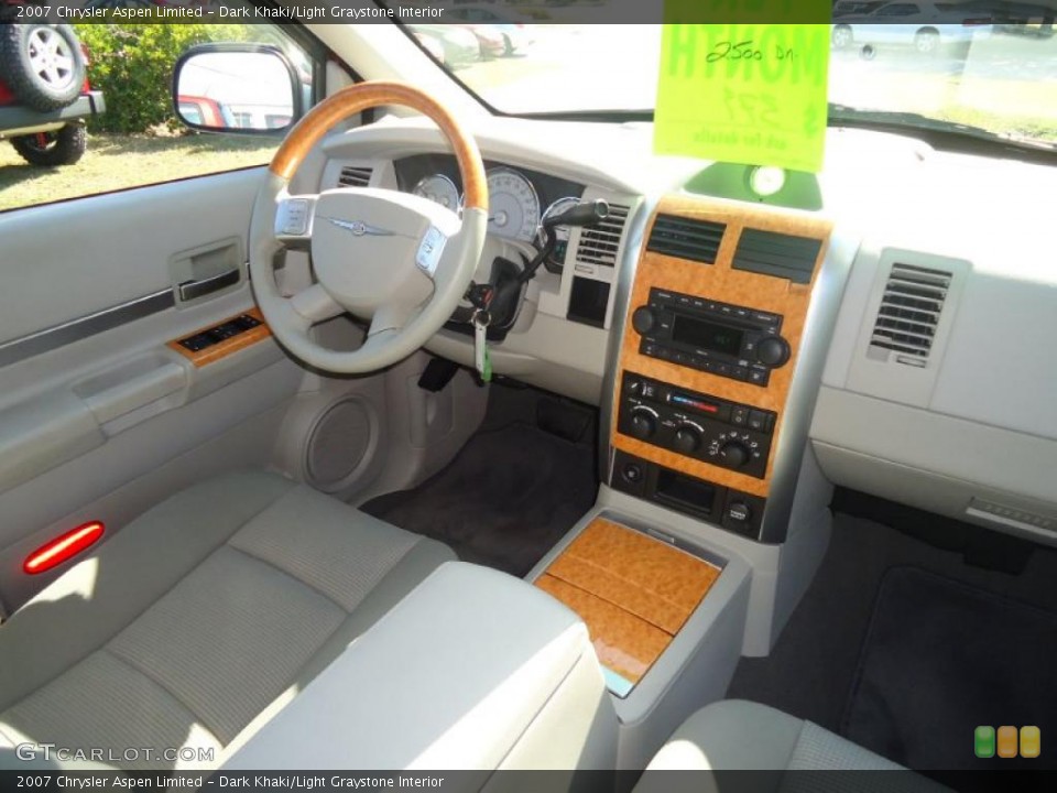Dark Khaki/Light Graystone Interior Dashboard for the 2007 Chrysler Aspen Limited #46886810