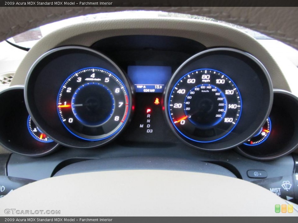 Parchment Interior Gauges for the 2009 Acura MDX  #46889087