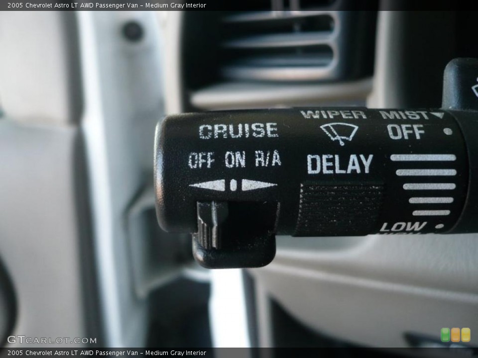 Medium Gray Interior Controls for the 2005 Chevrolet Astro LT AWD Passenger Van #46891280