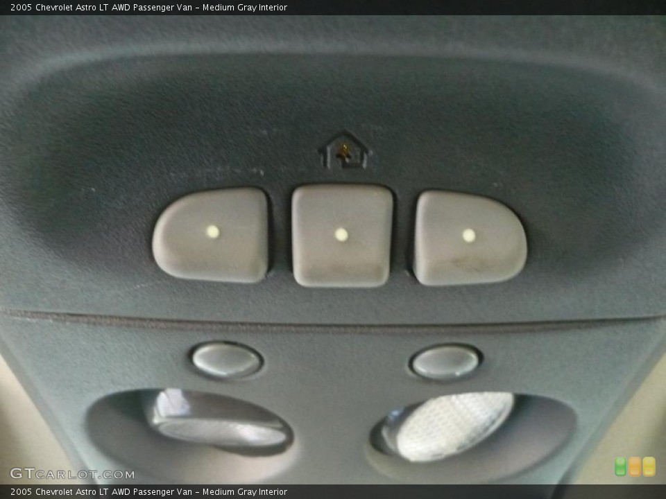 Medium Gray Interior Controls for the 2005 Chevrolet Astro LT AWD Passenger Van #46891367