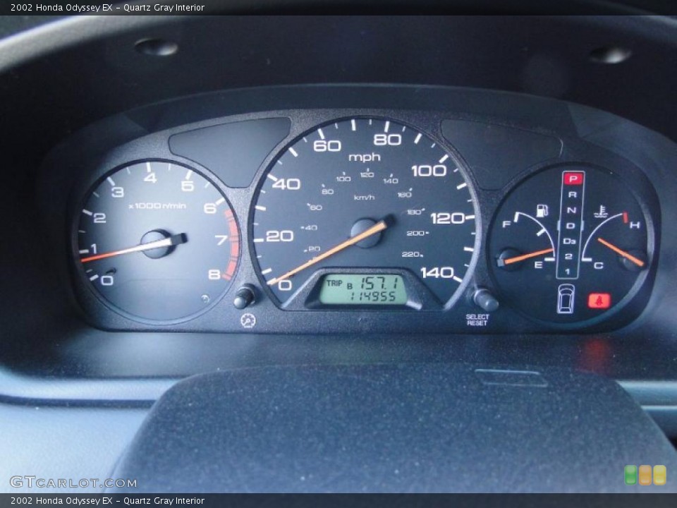 Quartz Gray Interior Gauges for the 2002 Honda Odyssey EX #46892072