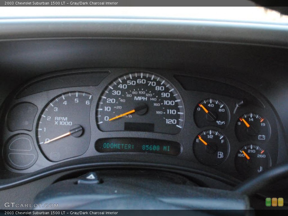 Gray/Dark Charcoal Interior Gauges for the 2003 Chevrolet Suburban 1500 LT #46893494
