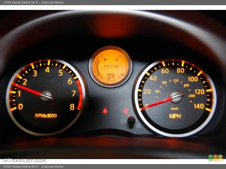 Charcoal Interior Gauges for the 2009 Nissan Sentra SE-R #46895294