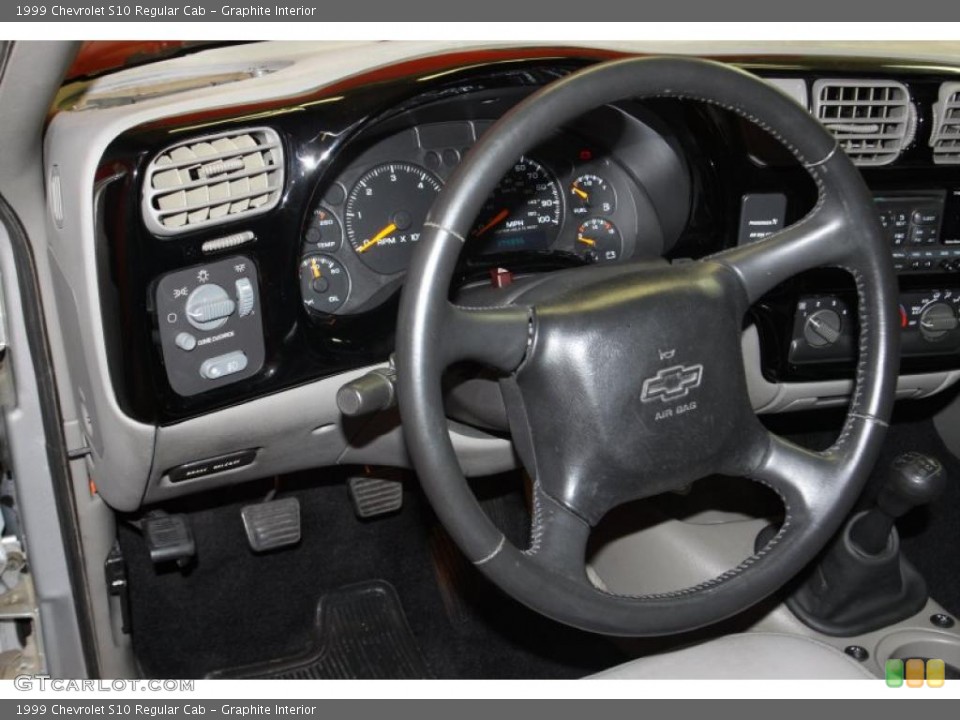 Graphite Interior Steering Wheel for the 1999 Chevrolet S10 Regular Cab #46898681