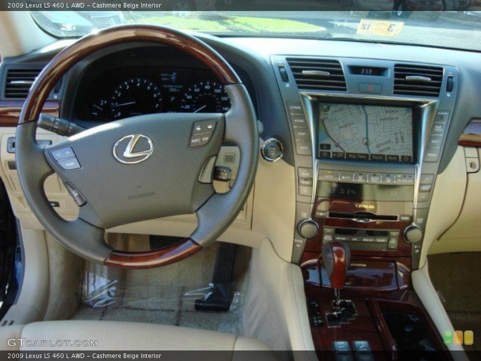 Cashmere Beige Interior Dashboard for the 2009 Lexus LS 460 L AWD #46900550