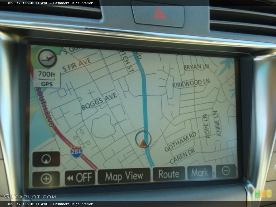 Cashmere Beige Interior Navigation for the 2009 Lexus LS 460 L AWD #46900622