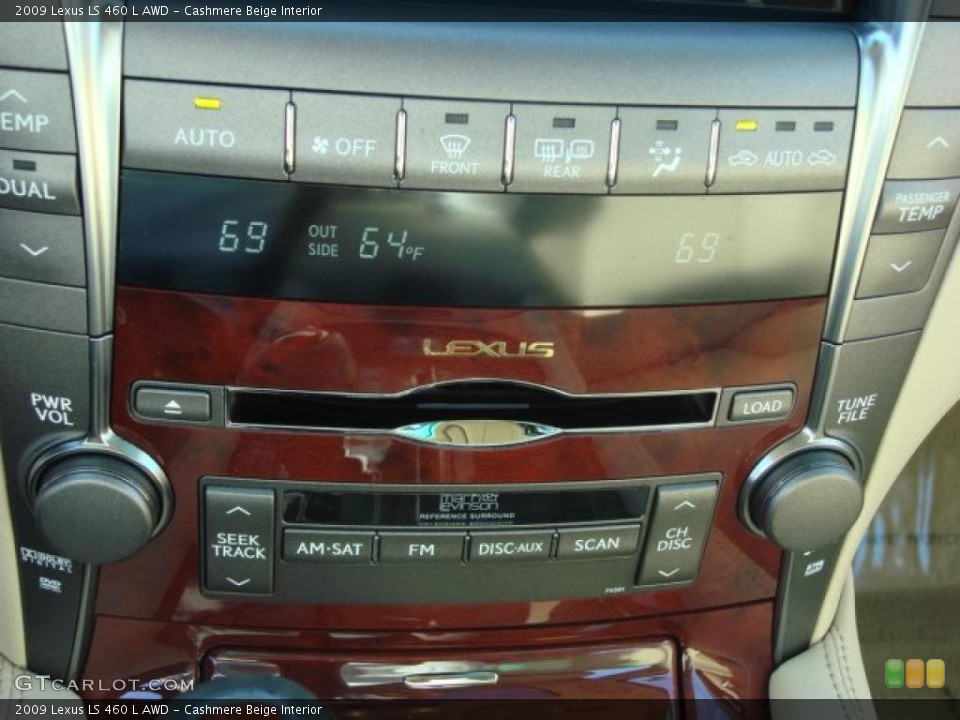 Cashmere Beige Interior Controls for the 2009 Lexus LS 460 L AWD #46900667