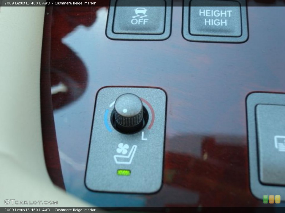 Cashmere Beige Interior Controls for the 2009 Lexus LS 460 L AWD #46900709