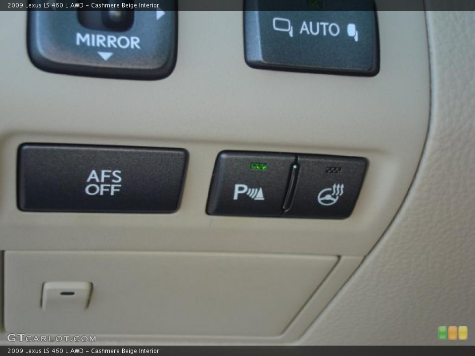 Cashmere Beige Interior Controls for the 2009 Lexus LS 460 L AWD #46900721