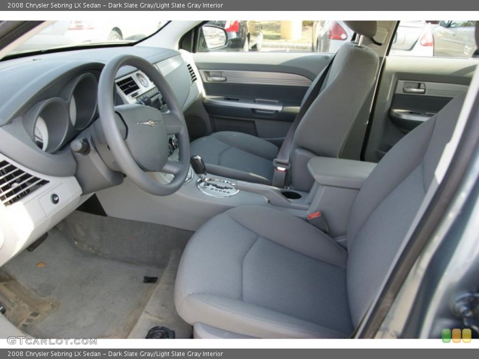 Dark Slate Gray/Light Slate Gray Interior Photo for the 2008 Chrysler Sebring LX Sedan #46903094