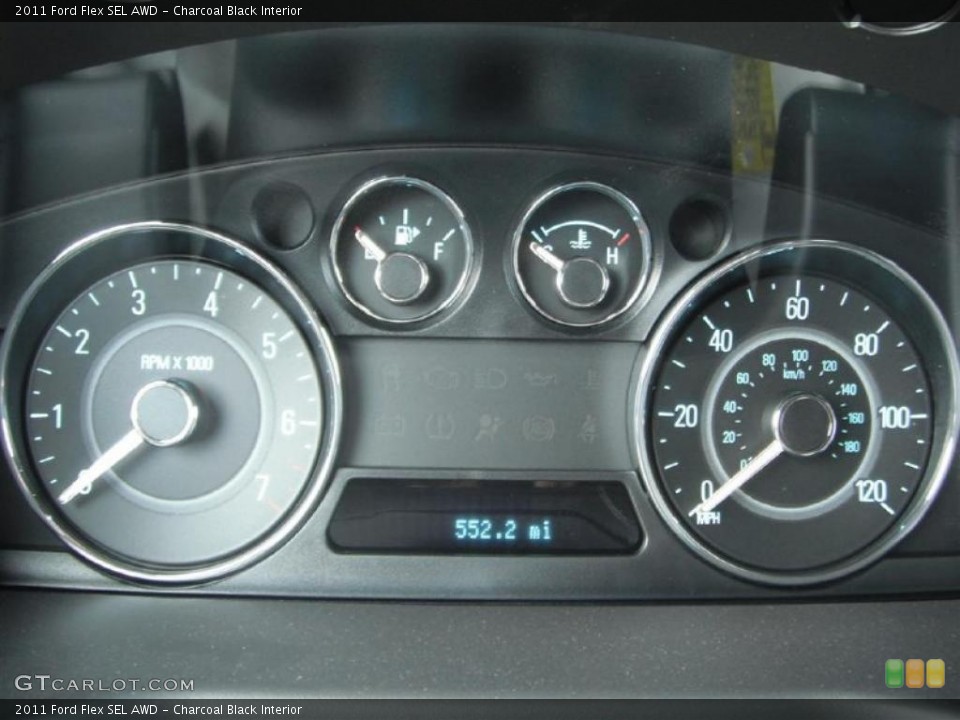 Charcoal Black Interior Gauges for the 2011 Ford Flex SEL AWD #46903814