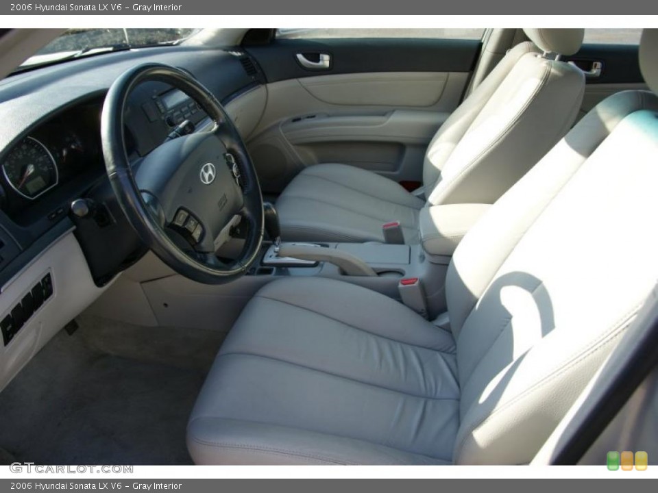 Gray Interior Photo for the 2006 Hyundai Sonata LX V6 #46905182