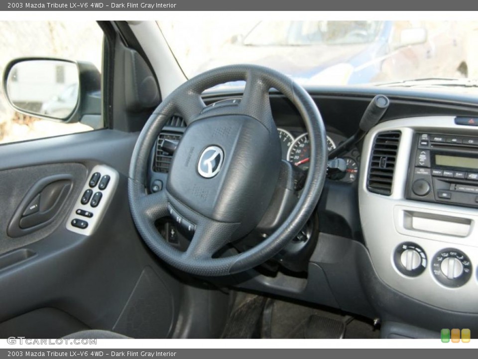 Dark Flint Gray Interior Controls for the 2003 Mazda Tribute LX-V6 4WD #46906112