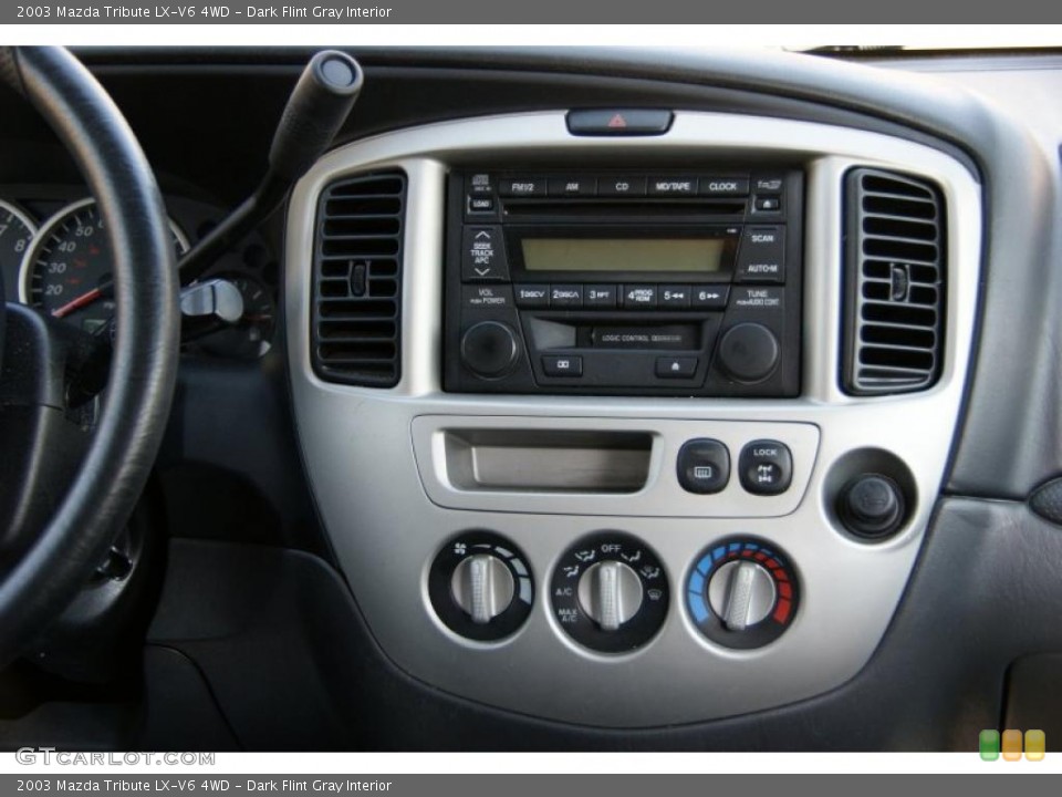 Dark Flint Gray Interior Controls for the 2003 Mazda Tribute LX-V6 4WD #46906133