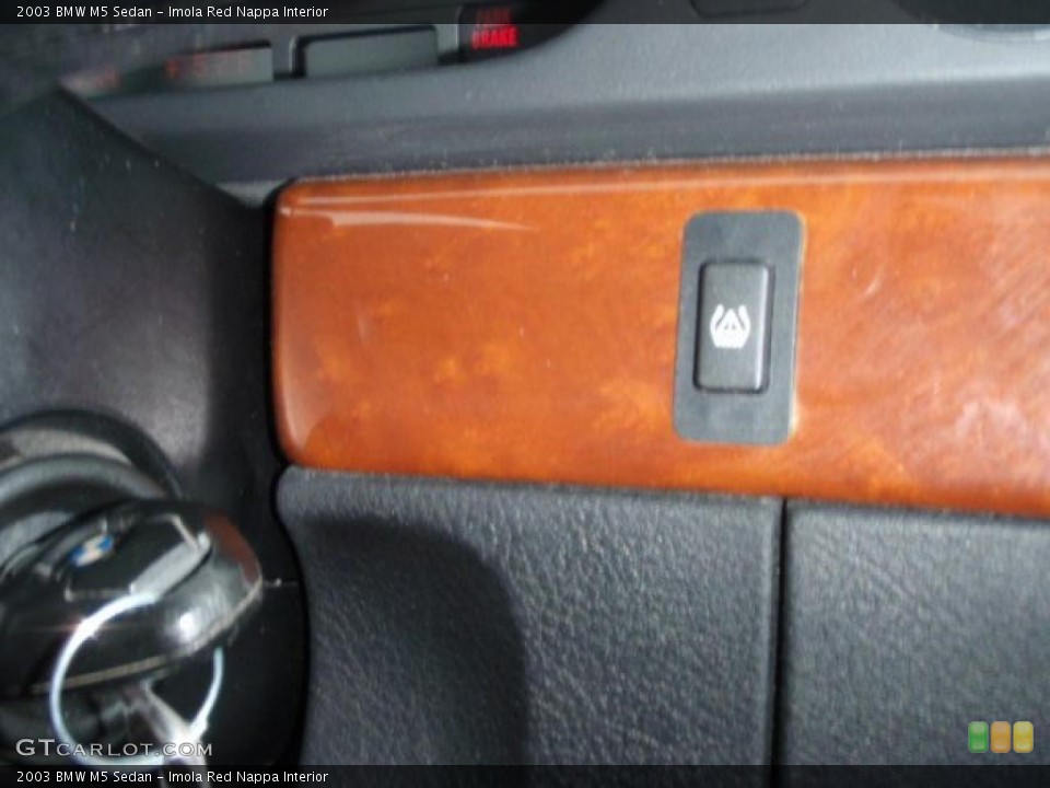 Imola Red Nappa Interior Controls for the 2003 BMW M5 Sedan #46907126