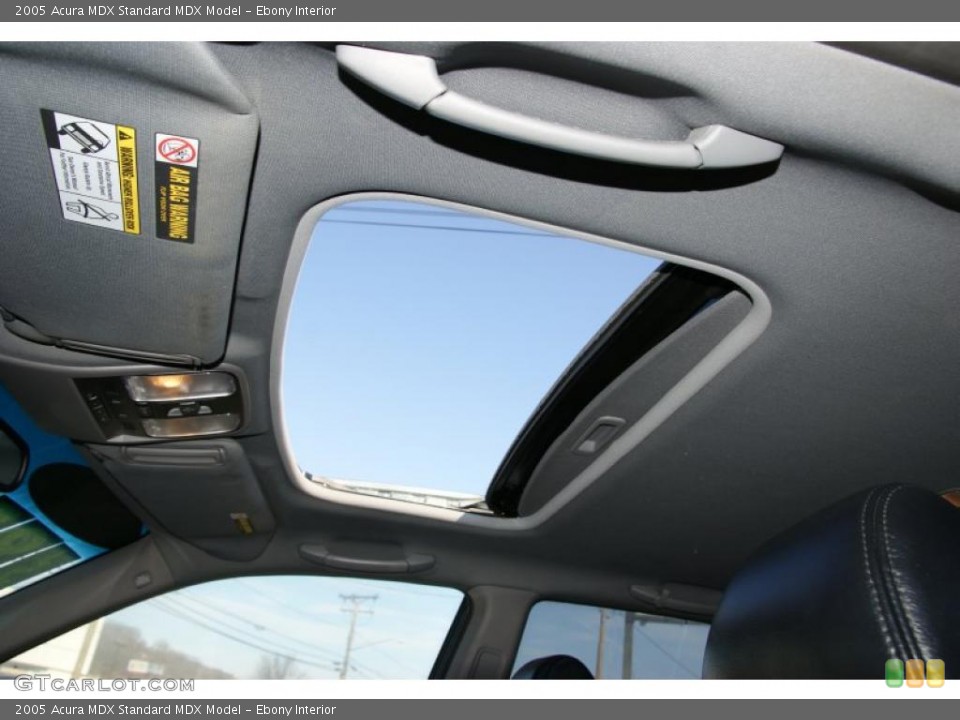 Ebony Interior Sunroof for the 2005 Acura MDX  #46907543