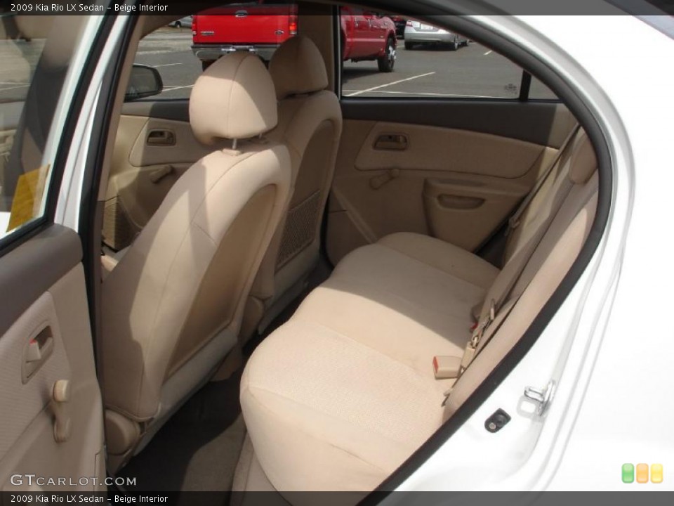 Beige Interior Photo for the 2009 Kia Rio LX Sedan #46907903