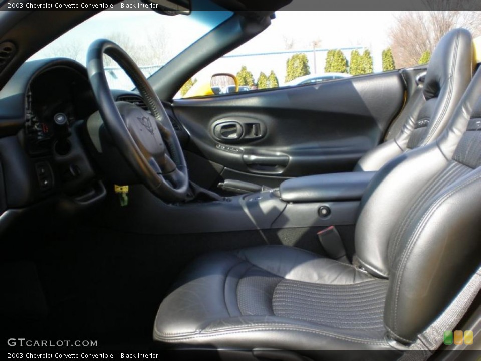 Black Interior Photo for the 2003 Chevrolet Corvette Convertible #46908464