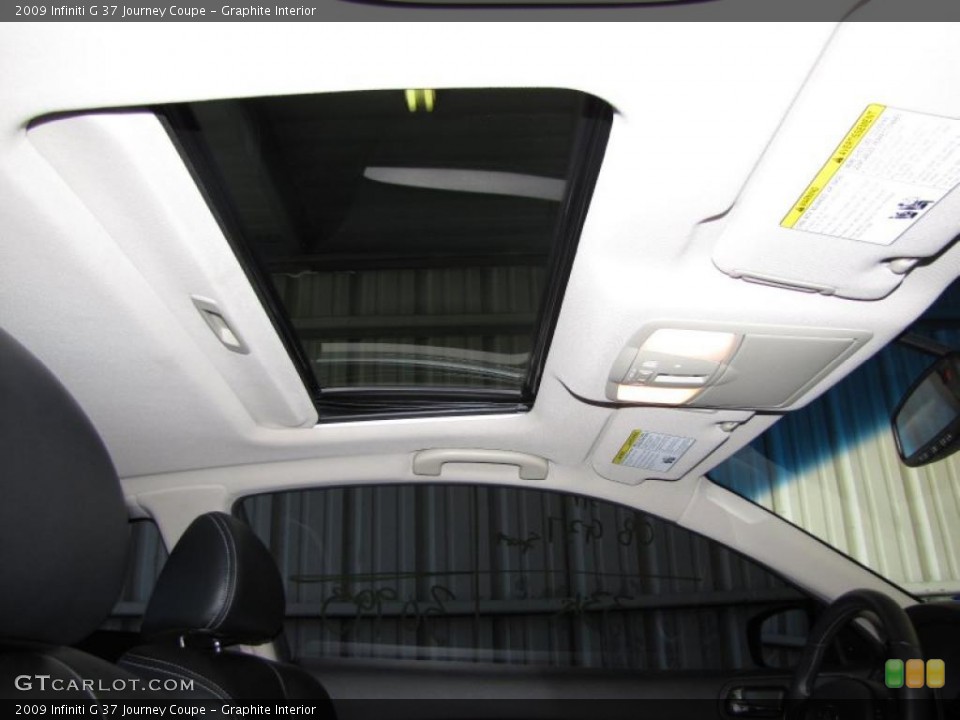 Graphite Interior Sunroof for the 2009 Infiniti G 37 Journey Coupe #46908713