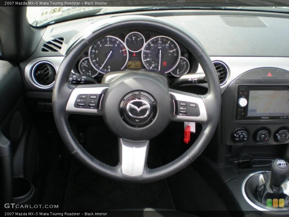 Black Interior Steering Wheel for the 2007 Mazda MX-5 Miata Touring Roadster #46909130