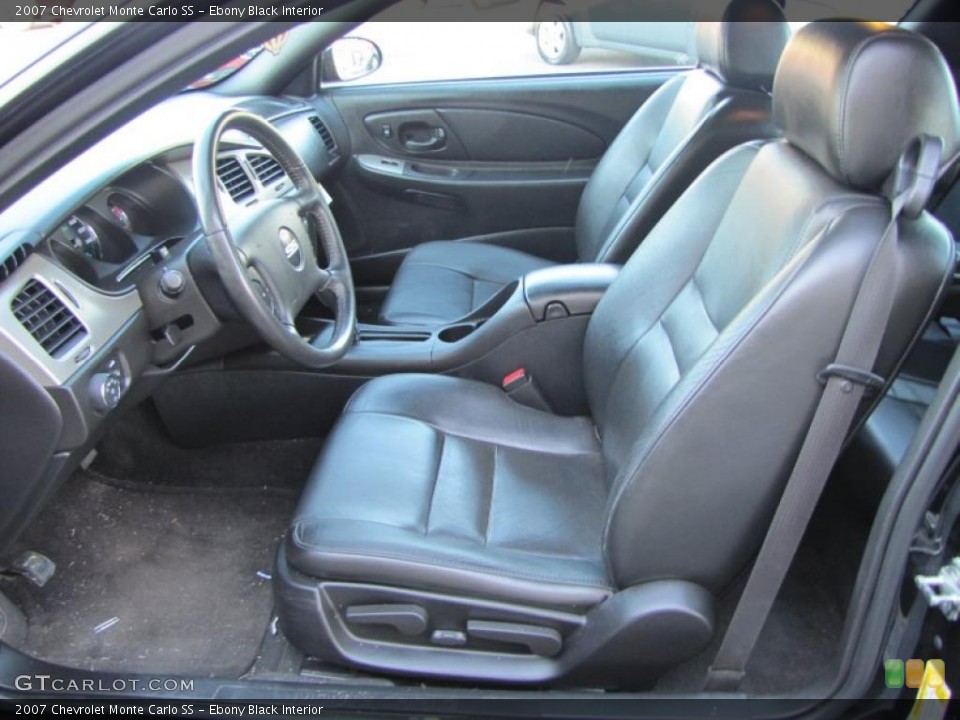 Ebony Black Interior Photo for the 2007 Chevrolet Monte Carlo SS #46909523
