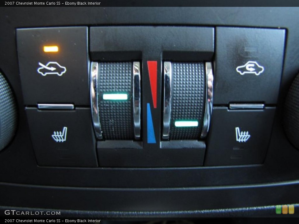 Ebony Black Interior Controls for the 2007 Chevrolet Monte Carlo SS #46909637