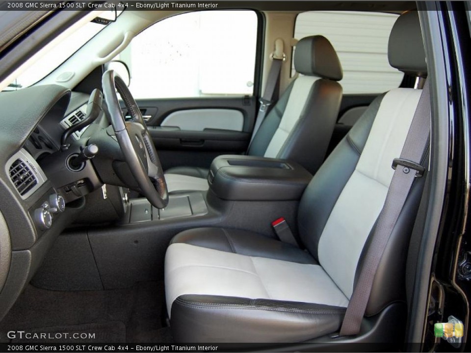 Ebony/Light Titanium Interior Photo for the 2008 GMC Sierra 1500 SLT Crew Cab 4x4 #46910273