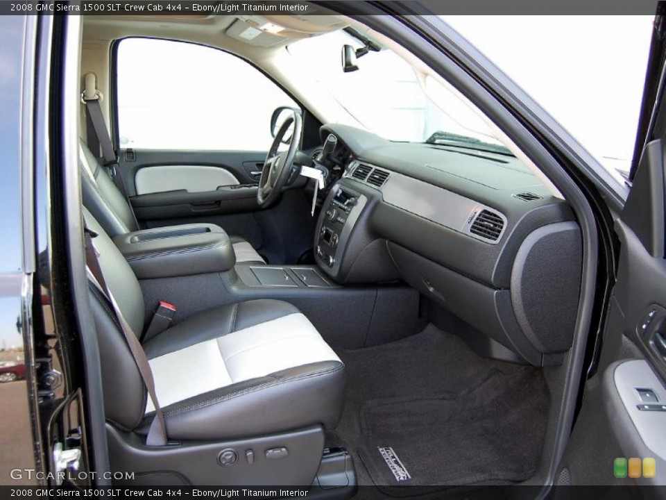Ebony/Light Titanium Interior Photo for the 2008 GMC Sierra 1500 SLT Crew Cab 4x4 #46910333