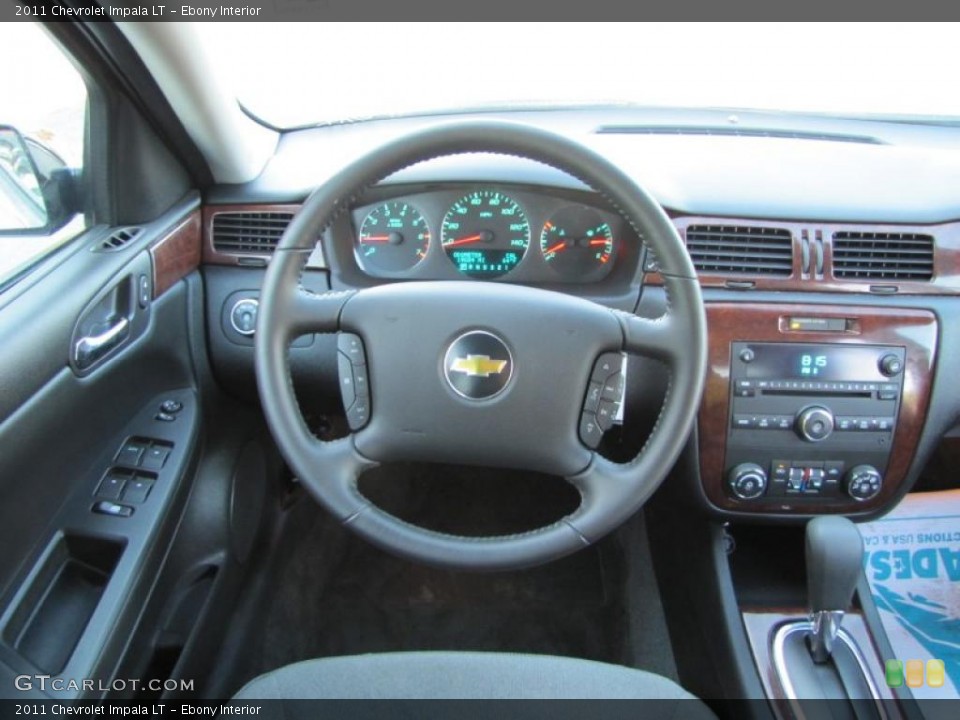 Ebony Interior Steering Wheel for the 2011 Chevrolet Impala LT #46910540