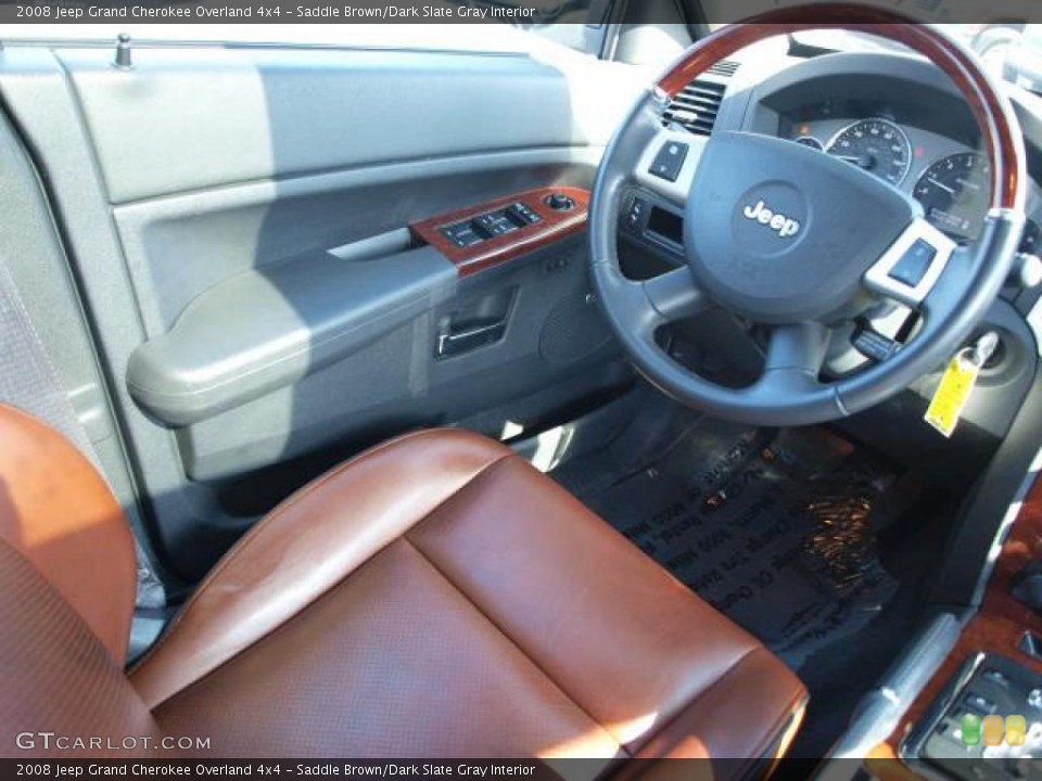 Saddle Brown/Dark Slate Gray Interior Photo for the 2008 Jeep Grand Cherokee Overland 4x4 #46911728