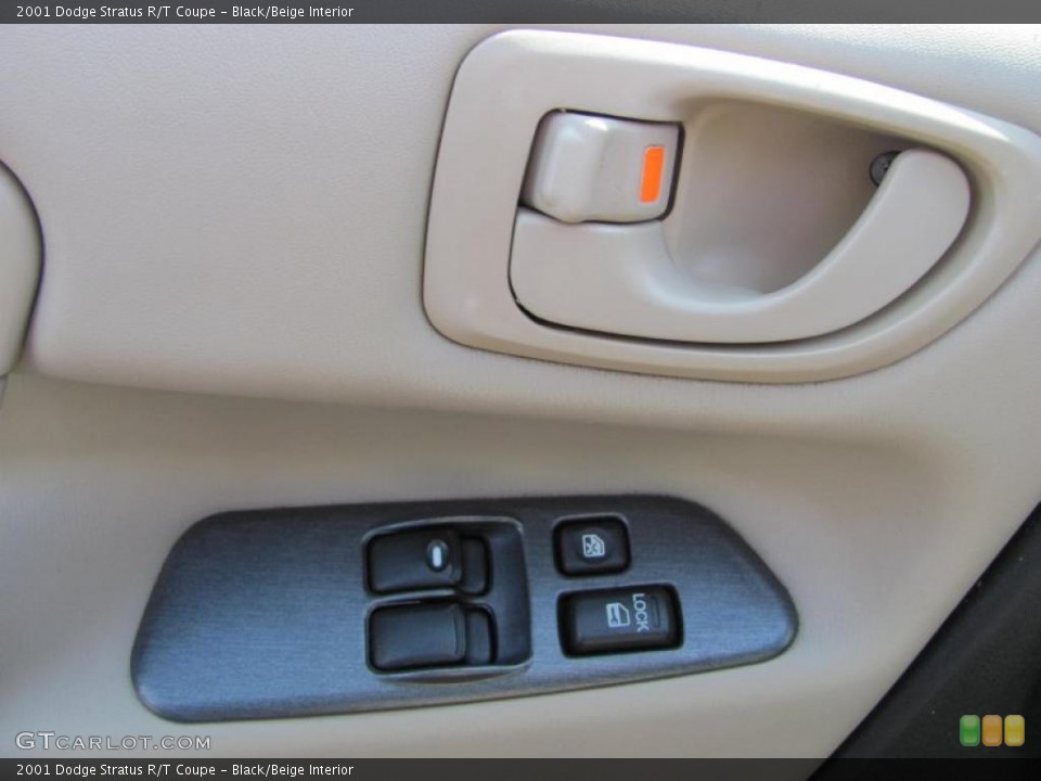 Black/Beige Interior Controls for the 2001 Dodge Stratus R/T Coupe #46912178