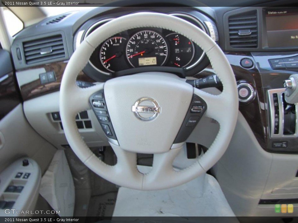 Gray Interior Steering Wheel for the 2011 Nissan Quest 3.5 LE #46912730