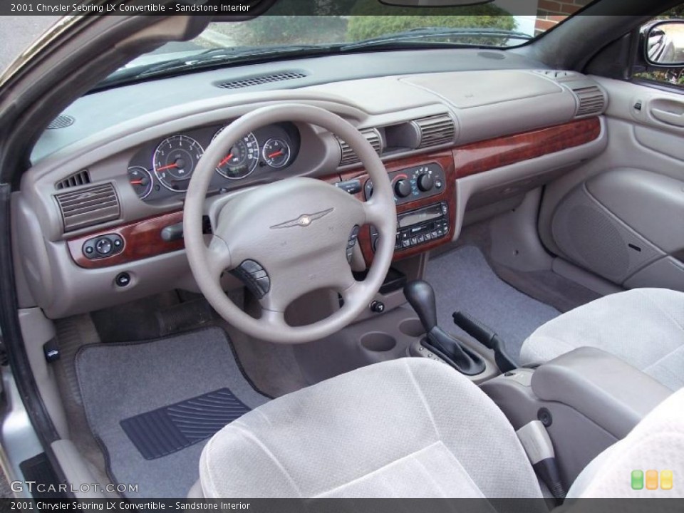 Sandstone Interior Prime Interior for the 2001 Chrysler Sebring LX Convertible #46914335