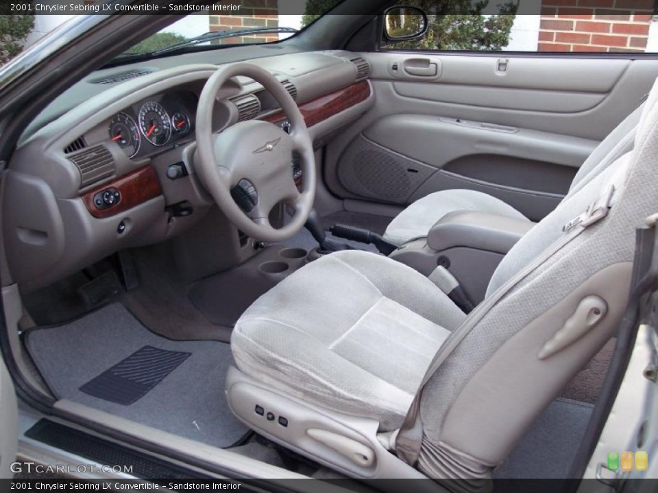 Sandstone Interior Photo for the 2001 Chrysler Sebring LX Convertible #46914356
