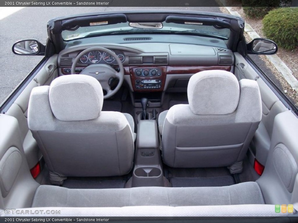 Sandstone Interior Photo for the 2001 Chrysler Sebring LX Convertible #46914542