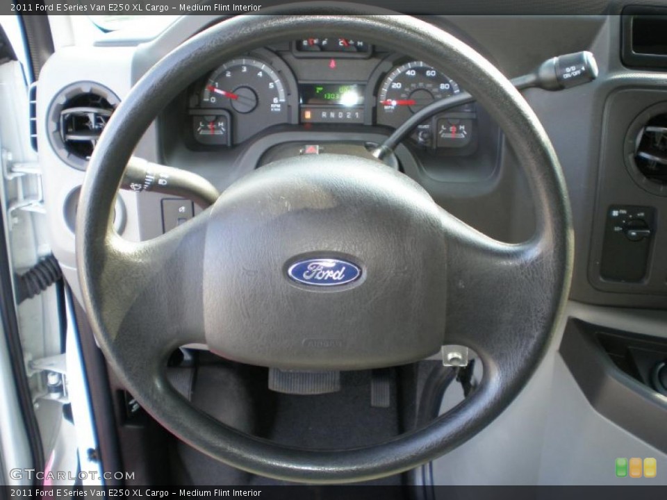 Medium Flint Interior Steering Wheel for the 2011 Ford E Series Van E250 XL Cargo #46914569