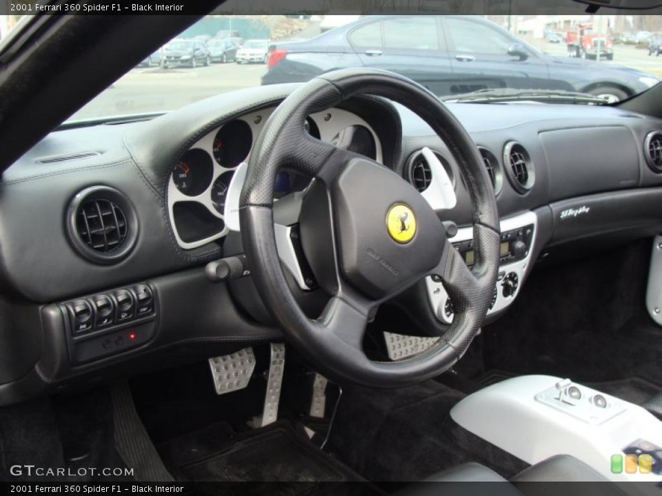 Black Interior Steering Wheel for the 2001 Ferrari 360 Spider F1 #46914698